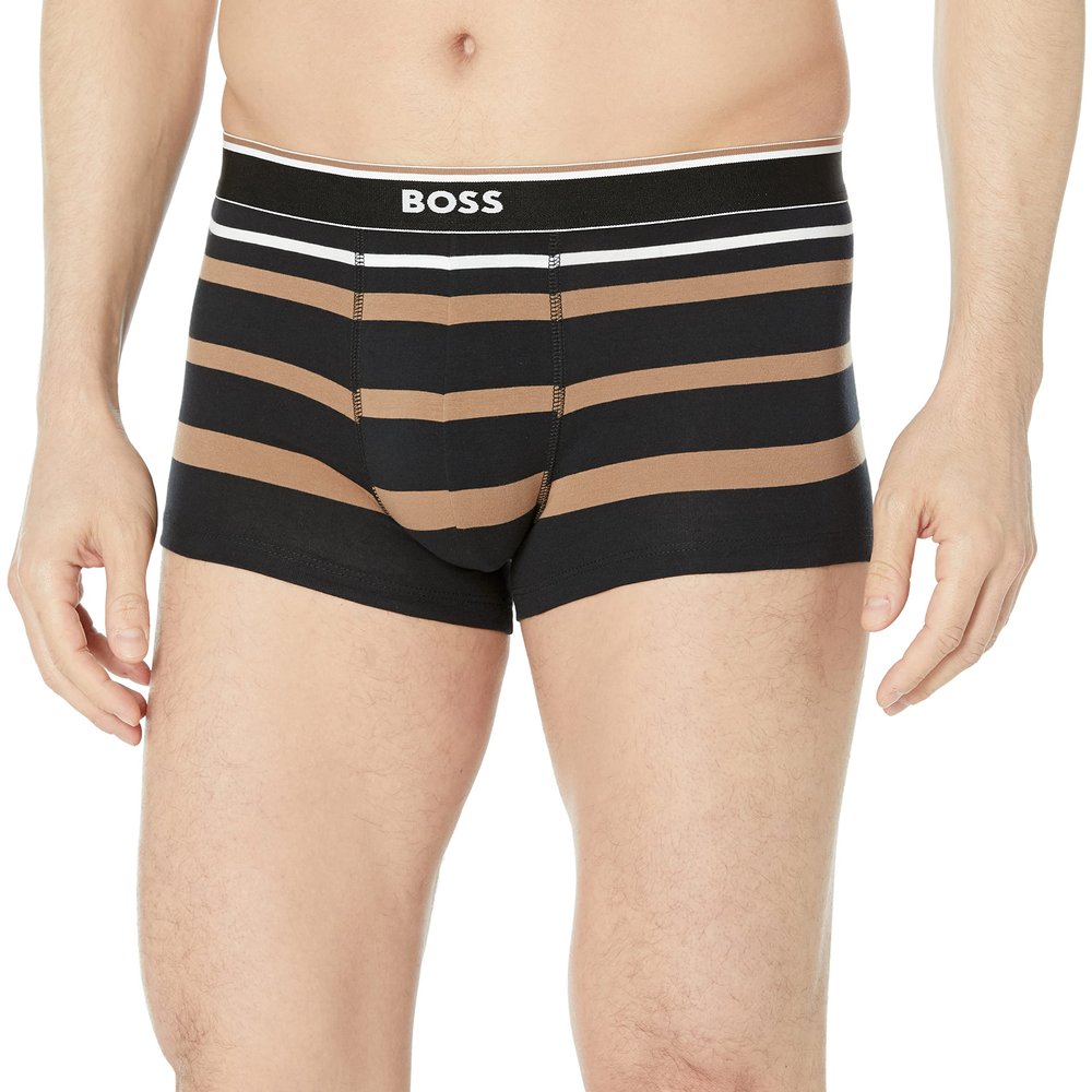 BOSS Striped Pattern Cotton Trunks