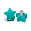 ROLLERSTUFF Twinkle Toes Star Toe Stops, Teal (Pair) view 1
