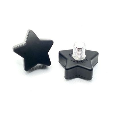 ROLLERSTUFF Twinkle Toes Star Toe Stops, Paul Stanley Black (Pair)