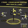 Disc It Indoor & Outdoor Team Game  Original Flying Disc Toss Sport - Fun For Events & Gatherings - Play At The Beach, Backyard, Park, Tailgates - Quick Easy 3 Minute Setup  For All Ages view 4