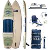ISLE Surf and SUP Switch Inflatable Hybrid Kayak-Stand Up Paddle Board | 2in1- Kayak & Bundle, Incl. Seat, Paddle, Hand Pump, Travel Bag, 11.6 x 35.5 6 in - max. 425 lbs Seafoam/Navy, view 1