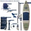 ISLE Surf and SUP Switch Inflatable Hybrid Kayak-Stand Up Paddle Board | 2in1- Kayak & Bundle, Incl. Seat, Paddle, Hand Pump, Travel Bag, 11.6 x 35.5 6 in - max. 425 lbs Seafoam/Navy, view 3