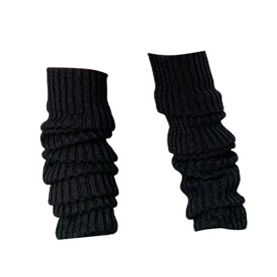 AkoMatial Leg Warmers Ribbed Leg Warm Pile Up Socks Warm compatible with Autumn Winter H One Size