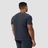 INTO THE AM Athletic Workout Shirts for Men Fitted Gym Sports Running Fitness Dry Fit Logo Tees (Navy, Small) view 2