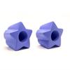 ROLLERSTUFF Bolt-On Twinkle Toes Star Toe Stops, Periwinkle Twinkle (Pair) view 4