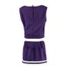 Little King NCAA Toddler/Youth Girls Team 2 Piece Cheer Dress-Kansas State-3T view 3