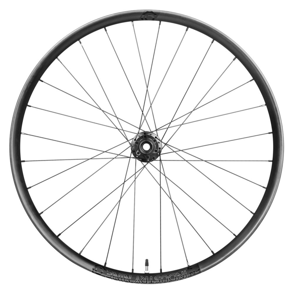 Industry Nine- 1/1 - Enduro S Carbon Mountain Bike Wheelset - 6bolt - 29inch - 15x110/12x148-28H Black hub, Black Spokes - Made in USA