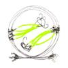 SENYUBBY High Strength 49-Strands Steel Wire Leader Rigs with Hooks Swivels Snap Connect,Saltwater Fishing Assecories Steel Wire Leader with Nylon-Coating view 1