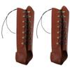 INOOMP 2pcs Arm Protector Pu Leather Forearm Guard for Archery Practice Comfortable Vintage Style Accessory for Shooting and Cosplay view 1