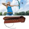 INOOMP 2pcs Arm Protector Pu Leather Forearm Guard for Archery Practice Comfortable Vintage Style Accessory for Shooting and Cosplay view 3