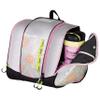 KULKEA Speed Star Kids Ski Boot Backpack - Ski Boot Bag With Open Pack Design For Quick Gear & Boot Storage - Durable, Spacious, & Water Resistant Backpack (Silver/Pink/Lime/Tangerine) view 2