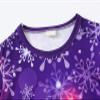Back Cocktail Dress for Wedding Baby Girls Long Sleeve Character Casual Clothes Christmas Princess (Purple, 3-4 Years) view 4