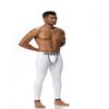 JOCKMAIL Long Johns Pants Men Thermal Underwear Cotton Printed Mens Thermal Underwear Sleeping Bottoms Leggings Pant (White, X-Large) view 3