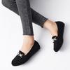 Cvistpieo Loafers for Women Casual Moccasins Women's Comfortable & Lightweight Penny Loafers Slip On Flat Shoes Suede Black Size 6 Wide Width view 2