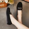 Cvistpieo Loafers for Women Casual Moccasins Women's Comfortable & Lightweight Penny Loafers Slip On Flat Shoes Suede Black Size 6 Wide Width view 3