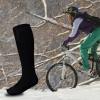 FUUBAMB00 Winter Heated Socks Men Women Thermal Cotton Socks Rechargeable Foot Warmer for Outdoor Skiing Cycling No Batteries,Black view 4