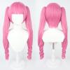 TO KU TOO YUO Anime Cosplay Wig 80cm Long Pink Curly Hair Wigs Heat Resistant Synthetic Hair Party Woman Wigs + Wig Cap (A) view 4