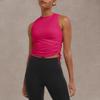 Champion Womens Tank Top, Soft Touch, Moisture-Wicking, Ruched Top with Drawstrings T-Shirt, Strawberry Rouge, X-Small US view 3
