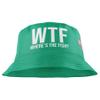 Fishing Gifts for Men, WTF Wheres The Fish, Funny Fishing Hat, Fishing Bucket Hat, Sun Hat for Fishing Green view 2