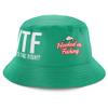 Fishing Gifts for Men, WTF Wheres The Fish, Funny Fishing Hat, Fishing Bucket Hat, Sun Hat for Fishing Green view 3
