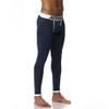 JOCKMAIL Long Johns Pants Men Thermal Underwear Cotton Printed Mens Thermal Underwear Sleeping Bottoms Leggings Pant (Navy, Large) view 2
