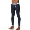 JOCKMAIL Long Johns Pants Men Thermal Underwear Cotton Printed Mens Thermal Underwear Sleeping Bottoms Leggings Pant (Navy, Large) view 4