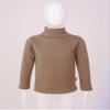 Fldy Toddler Baby Boys Girls Thermal Underwear Long John Long Sleeve Turtleneck T-Shirt Fleece Baselayer Shirts Coffee 7-8 Years view 3