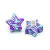 ROLLERSTUFF Twinkle Toes Star Toe Stops, Sully Swirl (Purple/Aqua), Pair view 1