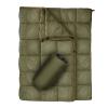 GLORSIGN Outdoor Puffy Camping Blanket, Lightweight Down Alternative Puffy Printed Camping Large Ultra Warm Hammock Top Quilt Waterproof Blanket for Traveling Picnic Beach Party Cold Weather (Olive) view 1