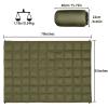 GLORSIGN Outdoor Puffy Camping Blanket, Lightweight Down Alternative Puffy Printed Camping Large Ultra Warm Hammock Top Quilt Waterproof Blanket for Traveling Picnic Beach Party Cold Weather (Olive) view 2