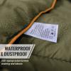 GLORSIGN Outdoor Puffy Camping Blanket, Lightweight Down Alternative Puffy Printed Camping Large Ultra Warm Hammock Top Quilt Waterproof Blanket for Traveling Picnic Beach Party Cold Weather (Olive) view 4