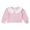 Loloda Kids Baby Long Sleeve Lace Doll Collar Blouse Loose Tops Shirts Pink 9-12 Months view 1
