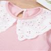 Loloda Kids Baby Long Sleeve Lace Doll Collar Blouse Loose Tops Shirts Pink 9-12 Months view 3