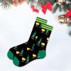 Fashion Men's Funny Socks Novelty Short Socks Winter Casual Socks (Green, One Size) view 2