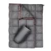 GLORSIGN Outdoor Puffy Camping Blanket, Lightweight Down Alternative Puffy Printed Camping Large Ultra Warm Hammock Top Quilt Waterproof Blanket for Traveling Picnic Beach Party Cold Weather (Gray) view 1