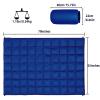 GLORSIGN Outdoor Puffy Camping Blanket, Lightweight Down Alternative Puffy Printed Camping Large Ultra Warm Hammock Top Quilt Waterproof Blanket for Traveling Picnic Beach Party Cold Weather (Navy) view 2