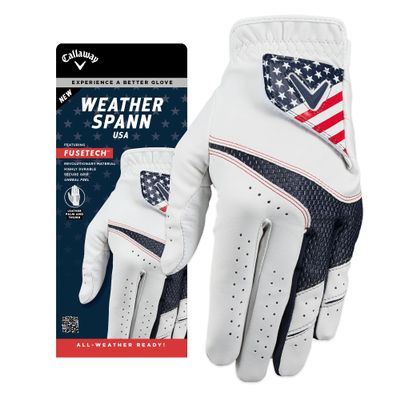 Callaway Golf Weather Spann Glove (Worn on Right Hand,USA,XX-Large,Men's)