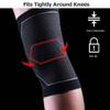 AONIJIE Knee Braces for Knee Pain Women Men, 2 Pack Knee Compression Sleeve with Patella Gel Pad, Knee Support for Running, Basketball, Weightlifting, Gym, Workout, Sports (Black, S) view 4