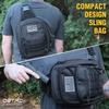 DBTAC Tactical Personal Defense Bags & Packs | 8L Tactical Bag Shoulder Chest Pack with Sling for Concealed Carry, Range, Travel, Hiking, Outdoor Sports (Urban Grey Camo) view 3