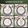 Nemeae 10 Pieces Gold Rings Metal Ring Holders Modern Design Ring Holder Metal Semicircle Buckles view 3