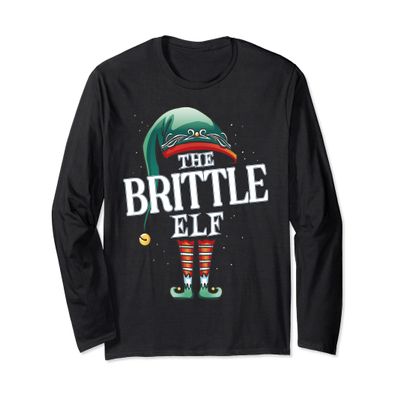 Brittle Elf Christmas Group Xmas Pajama Party Long Sleeve T-Shirt