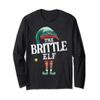 Brittle Elf Christmas Group Xmas Pajama Party Long Sleeve T-Shirt view 1