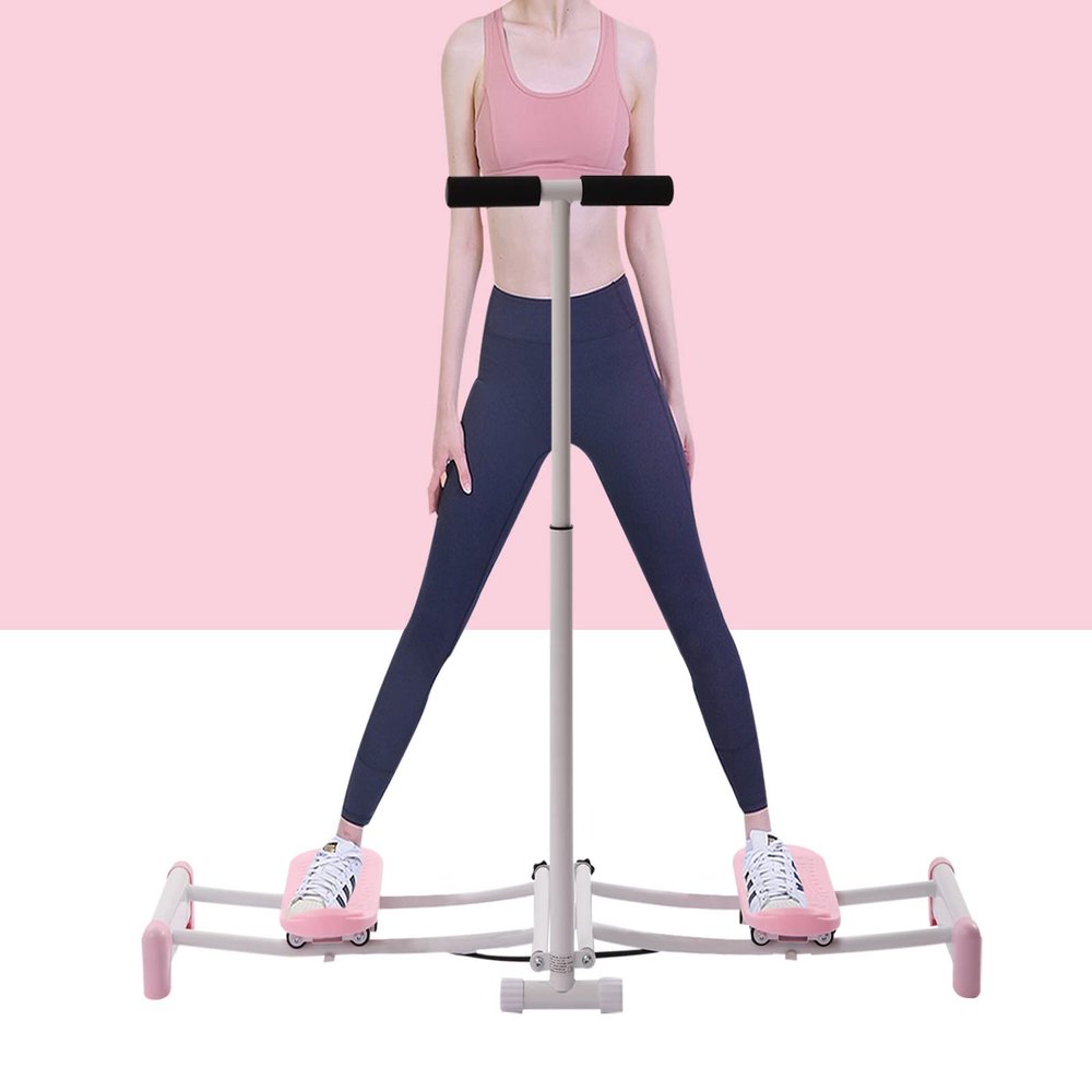Postpartum Pelvic Floor Muscle Repair Strengthening Training Device Ski Machine Exercise Equipment Ski Practice Machine Leg Master Hip Trainer Slim Legs Exercises Device for Home Office, Pink