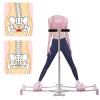 Postpartum Pelvic Floor Muscle Repair Strengthening Training Device Ski Machine Exercise Equipment Ski Practice Machine Leg Master Hip Trainer Slim Legs Exercises Device for Home Office, Pink view 2