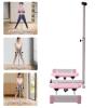 Postpartum Pelvic Floor Muscle Repair Strengthening Training Device Ski Machine Exercise Equipment Ski Practice Machine Leg Master Hip Trainer Slim Legs Exercises Device for Home Office, Pink view 3
