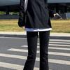 Women Slit Ankle Flare Jeans High Waisted Skinny Bell Bottom Denim Pants Slim Fit Butt Lift Wide Leg Jean Trousers (Black,Large) view 3