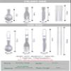 iBasingo Titanium Knife,Spoon,Fork,Chopsticks Portable Lightweight Folding Tableware Set for Home Camping Restaurants A-Ti1123T view 3
