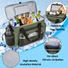 HODRANT Large Waterproof Kayak Cooler Behind Seat, Chair Back Bag for Lawn-Chair Style, Splash Ice Chest for Kayaking, Fishing & Beaches, Green view 2