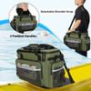 HODRANT Large Waterproof Kayak Cooler Behind Seat, Chair Back Bag for Lawn-Chair Style, Splash Ice Chest for Kayaking, Fishing & Beaches, Green view 4