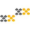 20pcs Boy Girl Cup Arrows Lightweight Replacement Arrows for Outdoor Fun Black Yellow for Boy Girl Toy Practice and Shooting view 1